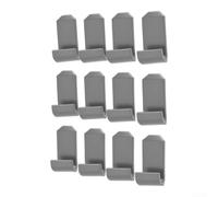 24 clip per gestione dei cavi per auto, riutilizzabili, in plastica, 18 x 10 mm, organizer per cavi per cruscotto e caricabatterie per telefono, supporti per cavi interni auto (bianco)