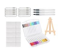 24 Color Foam Texture Painting Kit, 3D Effect Paint Markers, DIY Creative Art Set, Puffys Drawing Pens for Crafting, Professional Magic PopUp Set