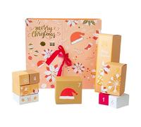 24 Colorful Reusable Christmas Countdown Box For Fill Your Own Gift Calendar | Fillable Empty Cardboard Number Boxes For Kids, Adults,To Christmas