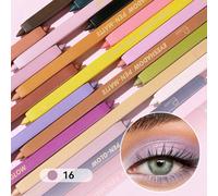 24 Colori Evidenziatore Diamante e Penna Opaca - Lunga Durata, Impermeabile, Resistente alle Sbavature Ombretto per gli Angoli degli Occhi con Effetto Glitter - Perfetto per Festival Musicali, Feste e