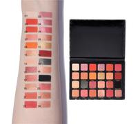24 Colors Leopard Glamorous Eyeshadow Palette - Highly Pigmented, Long-Lasting Eye Shadows for Everyday and Party Makeup(01)