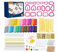 24 Colors Polymer Clay Modeling Clay Oven Bake Modeling Clay for Jewelry Making