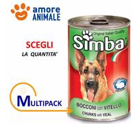 24 CONFEZIONI Monge Simba Bocconi di Cane 1230 gr. GUSTI VARI - Cibo umido cani