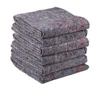 24 Coperte per trasloco, in Tessuto Non Tessuto, 150 x 200 cm, Coperte protettive, Colore Grigio
