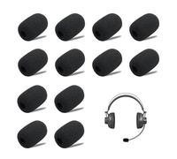 24 coperture in schiuma per microfono per cuffie, copertura in schiuma per microfono a forma di gatto morto/antivento, silenziatore/parabrezza, per microfoni da bavero, microfoni a clip, aule, sale