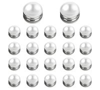 24 coppie pesi velo di perle squisite eleganti pesi veli a doppia faccia magnetica a doppia facciale per matrimoni esterni per matrimoni non dannosi accessori per matrimoni (bianco), abbigliamento