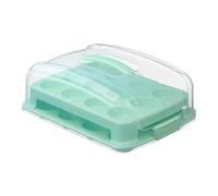 24 Cup Cake Container with Lid - Multi Layer Dessert Organizer Box, Stabile Carry Handle Structure, Anti Crush Protection Design, Ventilated Food Safe Material | Perfect for Bakery Transport, Event
