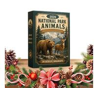 24 Day Animal Planner Calendar - 2D Acrylic Hanging Pendants
