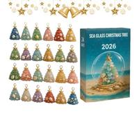 24 Day Christmas Tree Holiday Countdown Collectible | Festive Daily Countdown Display for Kids Adults Home Decor Party Tables Mantels Shelves and Seasonal Celebrations