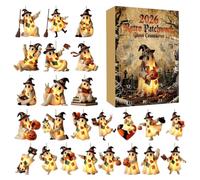 24-Day Halloween Pendant Countdown Calendar - Cute Scary 2D Flat Keepsake