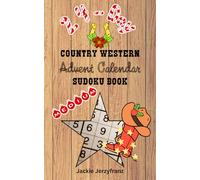 24-Day MEDIUM Country Western Advent Calendar with Solutions | LARGE PRINT - ONE SUDOKU PER PAGE | Xmas Sudoku | Country Themed Advent Calendar | ... Cowgirls | Sudoku Advent Calendar for Cowboys