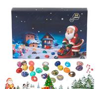 24 Days Advent 2025 Christmas Crystal Stone Pendente Decor - Collezionabile Durante la Decorazione | Halloween Crystal Countdown Calendar For Kids Boys Girls Teenagers Halloween Holiday Festive