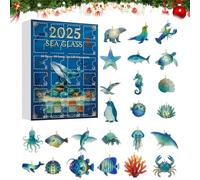 24 Days Countdown Calendar To Christmas Toys | Christmas Countdown Calendar Advent | 2D Acrylic Holiday Party Favor Decorations For Learning Development Family Fun Activity Teens Girls Boys Kids