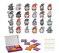 24 Days Halloween Calendar Advent - Gnomes Pendant Keychains Decor