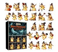 24 Days Halloween Calendar Countdown - 2026 2D Acrylic Funny Ghost Advent
