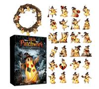 24 Days Halloween Calendar Countdown - 2026 2D Acrylic Funny Ghost Advent