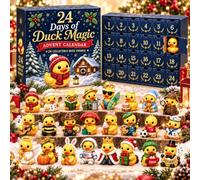 24 Days of Duck Magic Advent Calendar 2026, Duck Magic Gift For Kids | Festive Christmas Countdown Advent Calendar with 24 Unique 3D Figures, Duck Magic Gift For Kids & Family Holiday Decor
