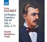24 Etudes-Caprices Op.64, Vol.1: Nn.1-7-Sauret Émile-Audio CD