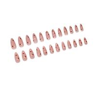 24 Falso Chiodi A Forma Mandorle Premere Sul Cuore Acrilico Coperture Complete Attaccano Per Le Donne