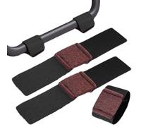 24 feltrini autoadesivi in feltro per mobili, protezioni per gambe delle sedie per pavimenti in legno duro, strisce tagliabili nere 14,5 x 3 cm