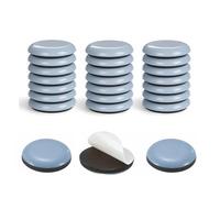 24 feltrini autoadesivi rotondi in PTFE, 19 mm, resistenti all'usura e agli urti, per pavimenti in legno duro e tappeti, scivoli facili da spostare per divani pesanti, sedie e lavatrici