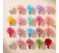 24 fermagli per capelli a forma di fiore, antiscivolo, per ragazze, regalo | Simpatici motivi floreali assortiti con presa antiscivolo sicura, perfetti per acconciature quotidiane e una meravigliosa