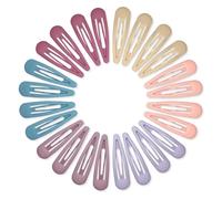 24 fermagli per capelli a forma di goccia d'acqua, 2,36 pollici, in metallo, per donne, per capelli spessi, sottili e fini, rosa, blu, viola, rosa e rosso.