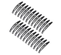 24 fermagli per capelli neri a scatto, in metallo, da donna, lunghi e antiscivolo, piccoli fermagli per capelli per ragazze e donne, accessori per lo styling dei capelli (5,5 cm)