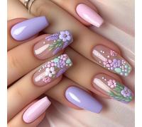 24 Fiori Falsi Chiodi Solidi Copertini Completi Lucidi Artificiali Attaccano A Corte Premere