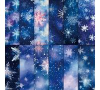 24 Fogli Carta per Scrapbooking Natalizia Carta per Origami Natalizi 12 Disegni Cartas con Motivi 6 "X 6" Decoupage Decorativa per Natale Festival Forniture per Fai da te Fabbricazione Album Biglietti