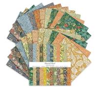 24 fogli di carta dal design vintage, per scrapbooking, 15,2 x 15,2 cm