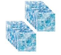 24 fogli di carta decorativa, 12 modelli, album di ritagli, carta per scrapbooking, sfondo carta di cristallo di ghiaccio