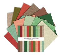 24 fogli di carta natalizia per album di ritagli, 30,5 x 30,5 cm, 12 disegni double-face, carta decorativa natalizia per la creazione di biglietti, diari spazzatura e album fotografici (Natale
