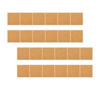 24 fogli di sughero autoadesivo - Piastrelle quadrate in sughero, fogli di