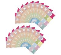 24 Fogli Linguette di Indice Adesive Colorate, Note | Materiale Composito, Scrittura Fluida, per Studenti e Ricercatori, Archivi, Rapporti, Scuola e Progetti