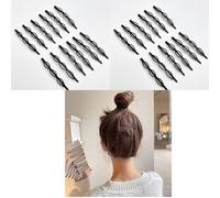 24 forcine per capelli nere vintage, mini forcine alla moda BB clip invisibili, piccole forcine per donne e ragazze decorative per matrimoni delicate forcine per capelli accessori per capelli, forcine