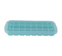 24 Grid Silicone Ice Cube Tray with Lid | 3.0x3.0cm Small Ice Cubes for Drinks/Cocktails/Youngsters | Easy Release Flexible Form for Home Kitchen (Green)