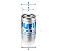 24.H2O.07 Filtro carburante Ufi