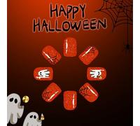 24 Halloween Press On Nails ABS Design Skeleton Absuch Absuckpkin.