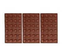 24 Hole Silicone Baking Form | Food Grade - 30℃ to 230℃ Temperature Range | Semi Sphere Forms for Chocolate/Mousse/Jelly | Reusable & Easy Maintenance 3 Pack