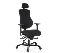 24 HOURS BASIC tessuto - Sedia girevole XXL Nero