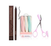 24 HR Waterproof Eyeliner Duo Sharpenable Eye Pencil, Plum Waterproof Eyeliner Duo Sharpenable Eye Pencil (01-Graphite)