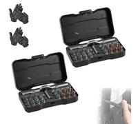 24 in 1 DIY Screwdriver Set Magnetic Compact and Portable Ratchet Screwdriver, for Furniture and Bicycle Repair (2set)