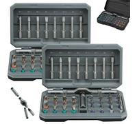 24 in 1 Dly Screwdriver Set Magnetic Compact and Portable Ratchet Screwdriver, Contains 24 Magneticscrewdriver Bits with Detachable T-Shaped Ratchet Handle, Compact Easy to Carry(2Set)