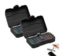 24 in 1 Magnetic Ratchet Screwdriver Set, 24 In 1 DIY Screwdriver, Multi-purpose Rs1 Ratchet 24-in-1 Set, DIY Mini Multi Bit Magnetic Drive Sets, for Furniture Computer (2 Sets)