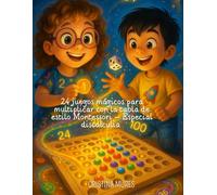 24 juegos mágicos para multiplicar con la tabla de estilo Montessori - Especial discalculia
