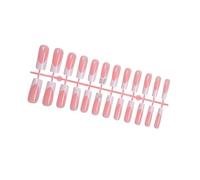 24% lunghezza francese smalto unghie artificiale stampa con arco 3D design per usura confortevole