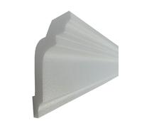 24 Metri Wandleisten Soffitto Zoccolino Flachprofil 120x75 Mm Stucchi D-7