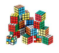 24 Mini Cubi Magici 3x3, Cubo da 3 cm in Plastica Ecologica, Gioco da Viaggio Colorato per Compleanni, Premi Scolastici e Giochi di Gruppo