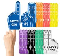 24 mini dita in gommapiuma, siamo #1 Sport Fan Fan, 8 colori in gommapiuma, regalo per lo sport, per feste, basket, baseball, calcio